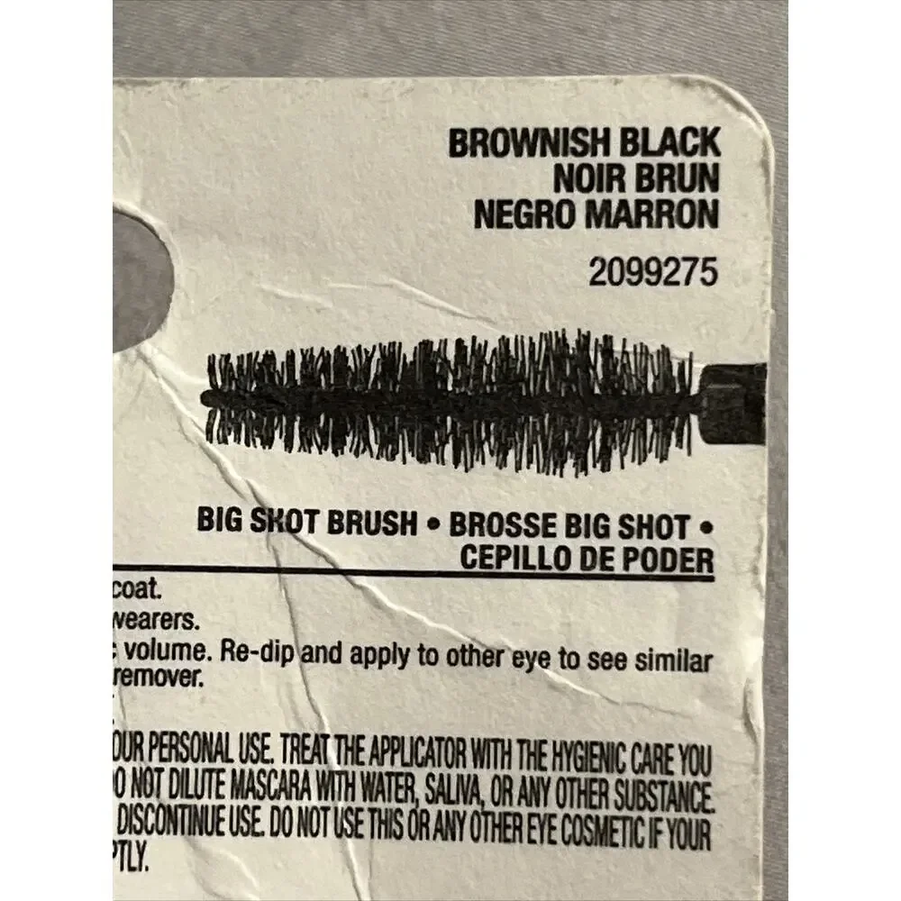 New Maybelline Colossal Big Shot Volume Express Mascara 227 BROWNISH BLACK